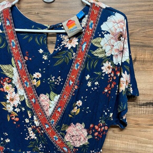 Farm Rio for Anthropologie Estelle Floral Jersey Romper size S - Picture 3 of 6